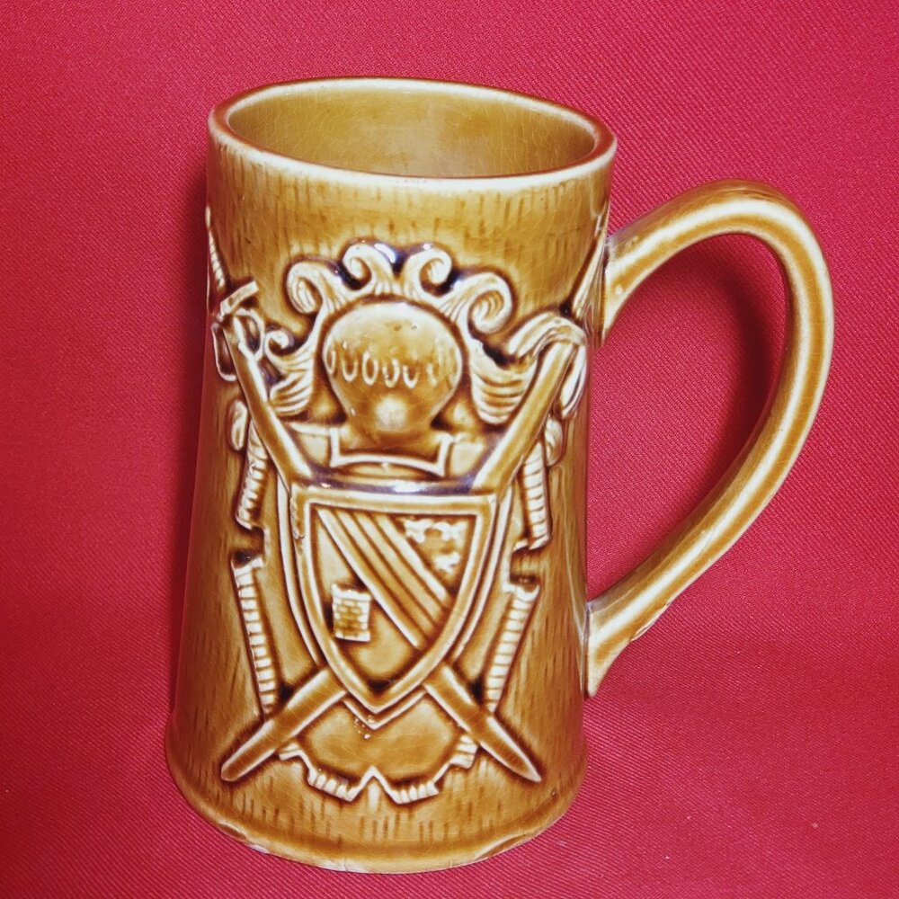 Vintage German Style Beer Mugs Ceramic Marked Japan